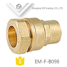 EM-F-B098 Brass reducing quick connector coupling pipe fitting